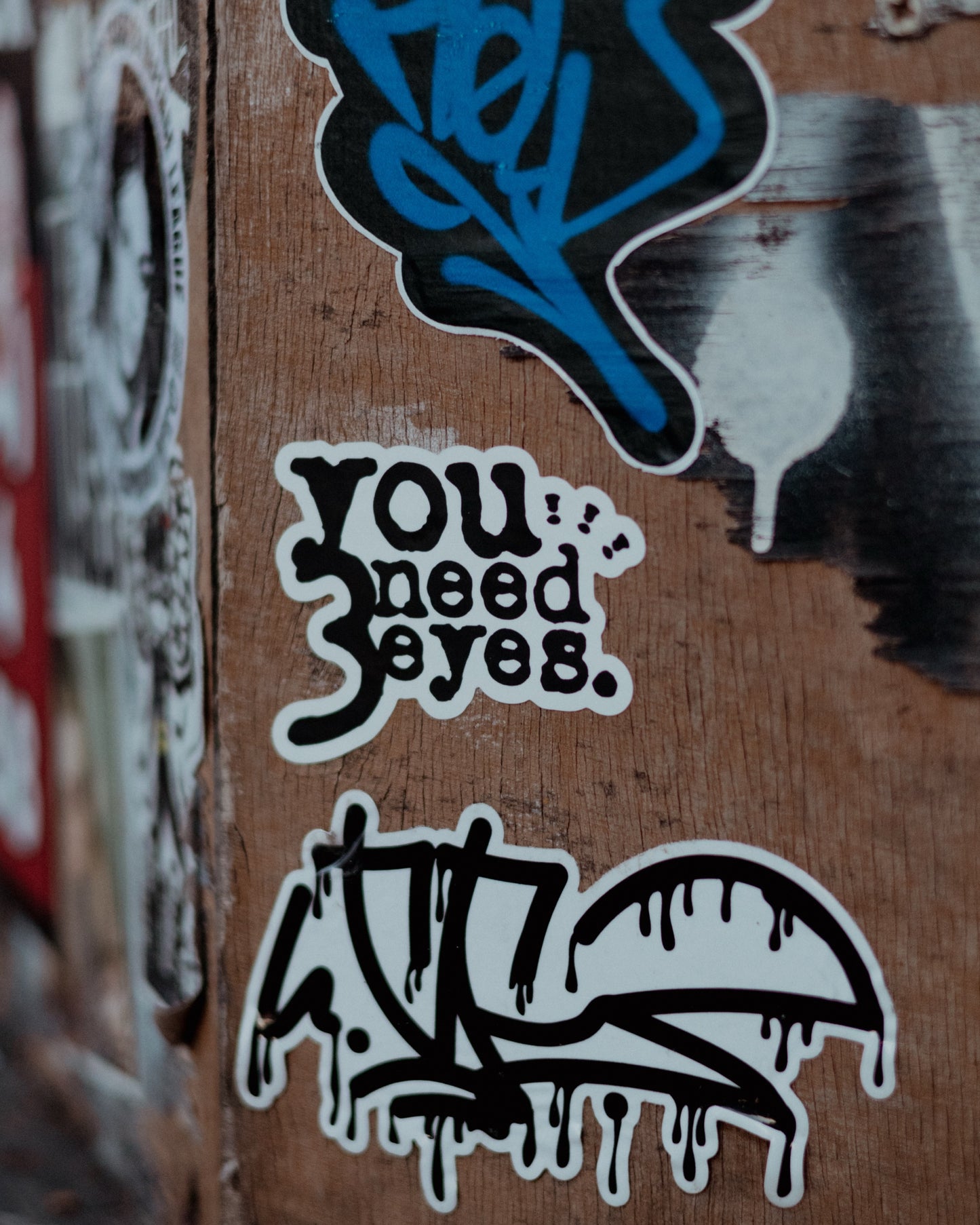 "You Need 3 Eyes" Matte Sticker